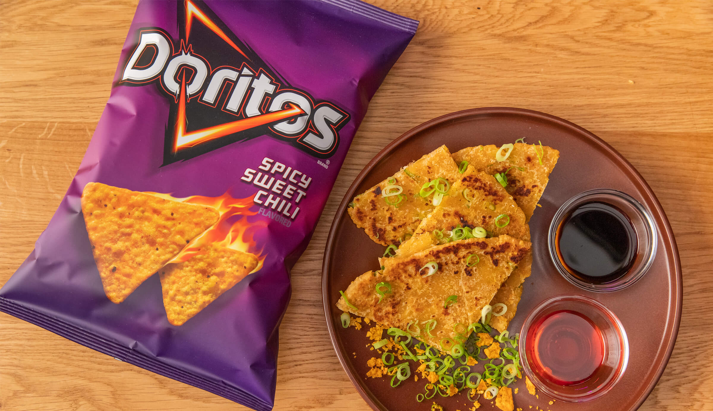 Doritos® Spicy Sweet Chili Scallion Pancakes More Smiles With Every Bite