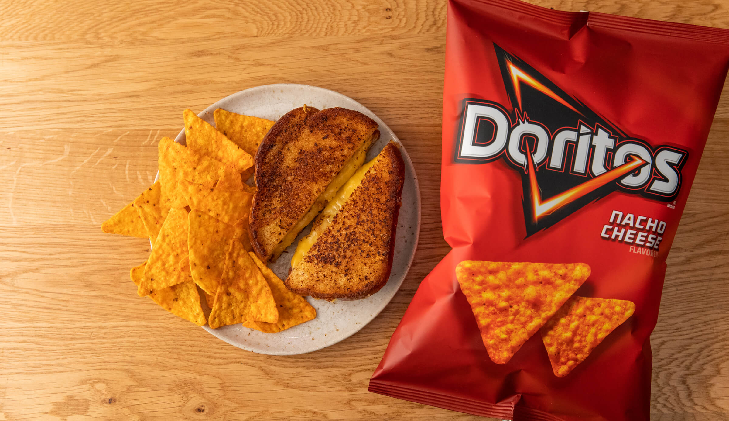 Doritos® Nacho Cheese Gooey Grilled Cheese Sandwich More Smiles With Every Bite