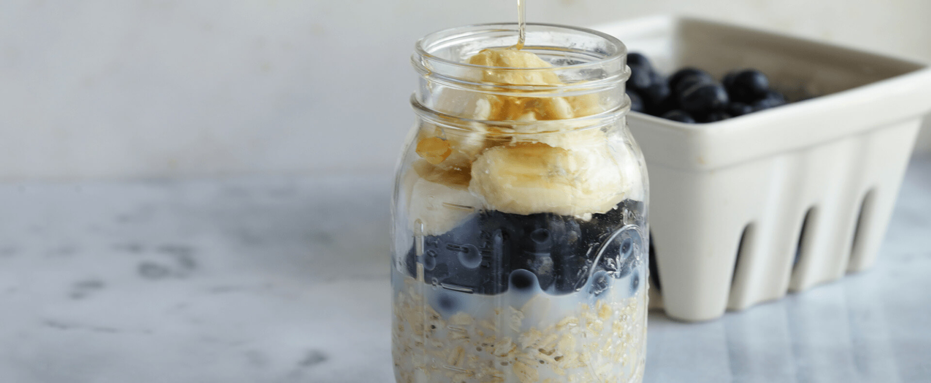 Blueberry Banana Overnight Oats | More Smiles With Every Bite