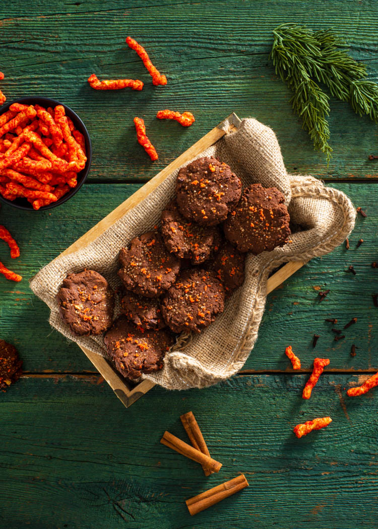 CHEETOS® FLAMIN HOT® Chocolate Gingerbread Cookies | More Smiles With Every Bite