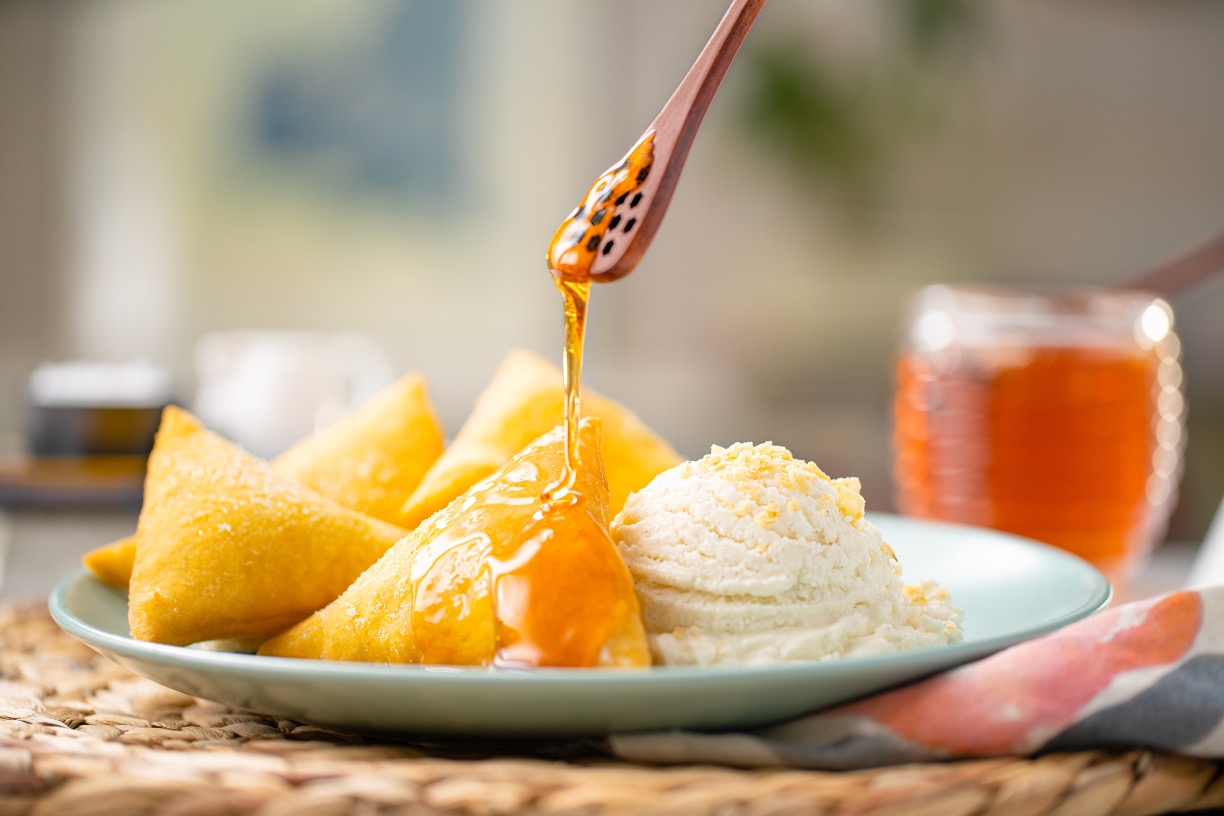 Sopapilla & TOSTITOS® Ice Cream with Honey | More Smiles With Every Bite