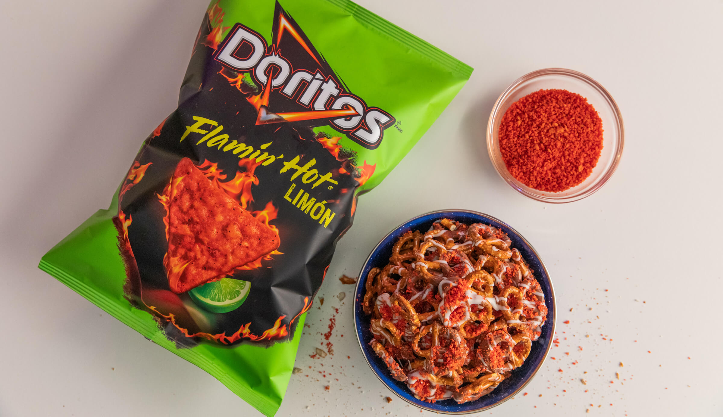 Doritos® Flamin’ Hot® Limón–dunked Chocolate Pretzels | More Smiles With Every Bite