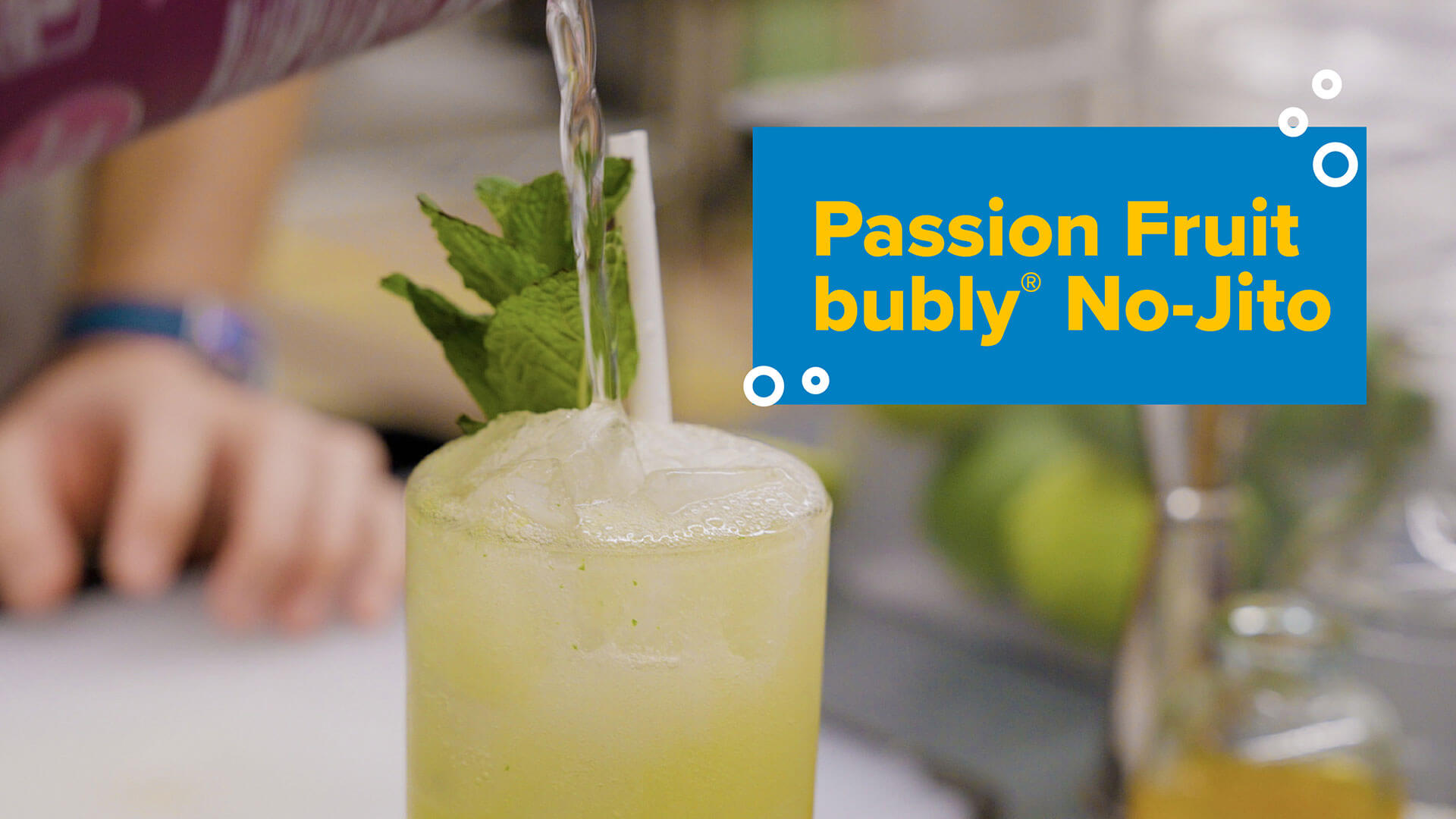 Passionfruit No-jito | More Smiles With Every Bite