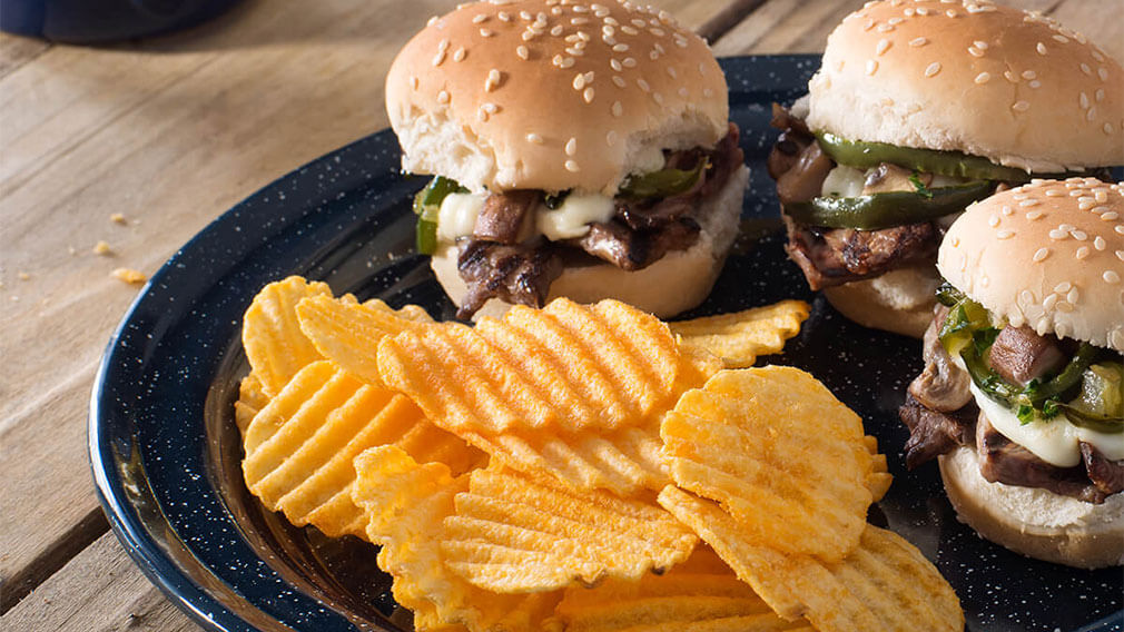 LAYS® Cheddar and Sour Cream Philly Cheesesteak Sliders | More Smiles With Every Bite