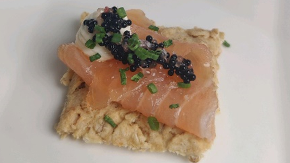 Smoked Salmon Oat Shortbread Build | More Smiles With Every Bite