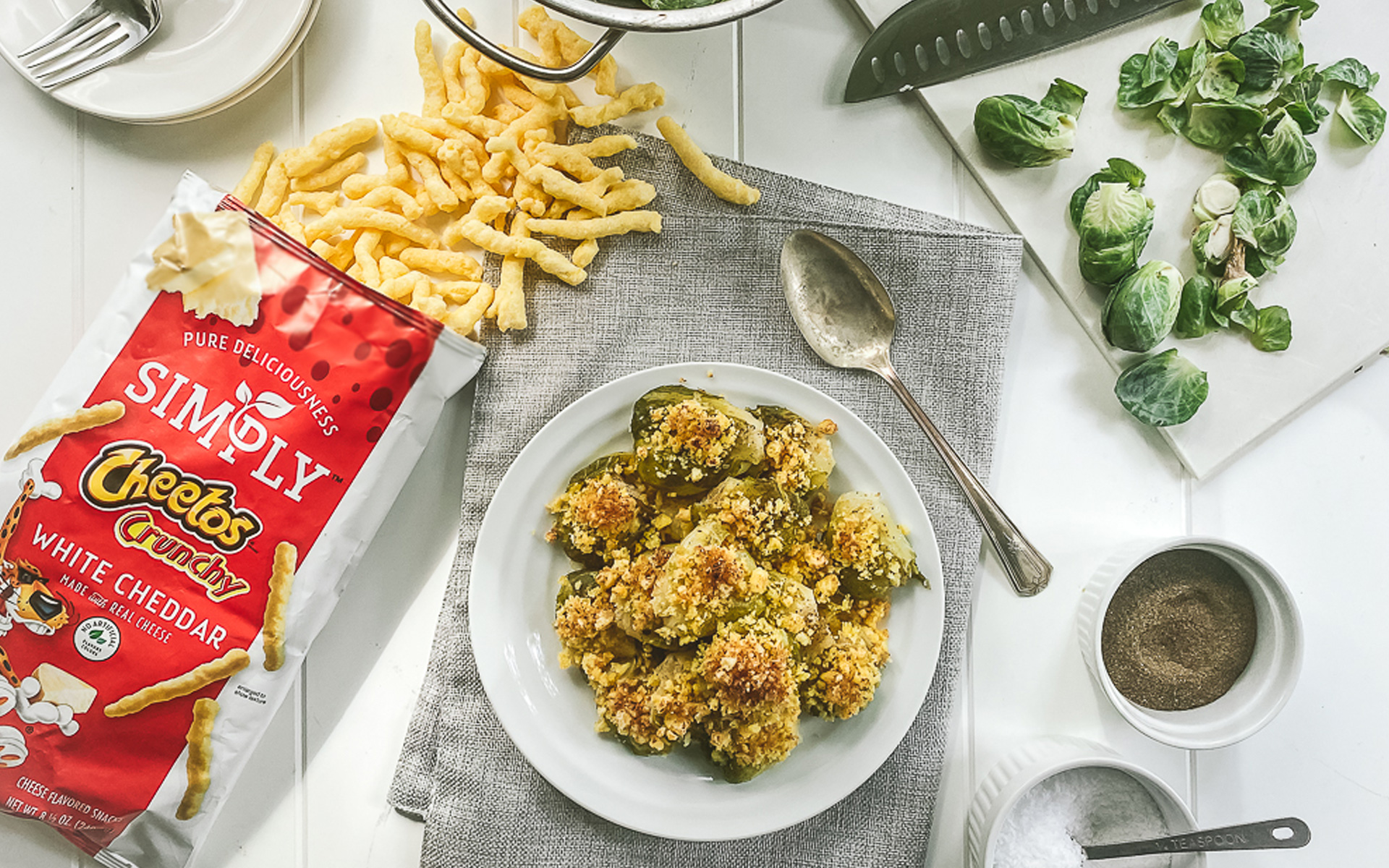 Crunchy-Topped Smashed Brussels Sprouts | More Smiles With Every Bite