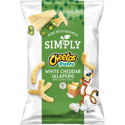 Cheetos® Simply Puffs White Cheddar Jalapeño Cheese Flavored Snacks